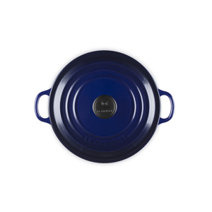 Le Creuset Indigo Cast Iron Round Casserole 20cm